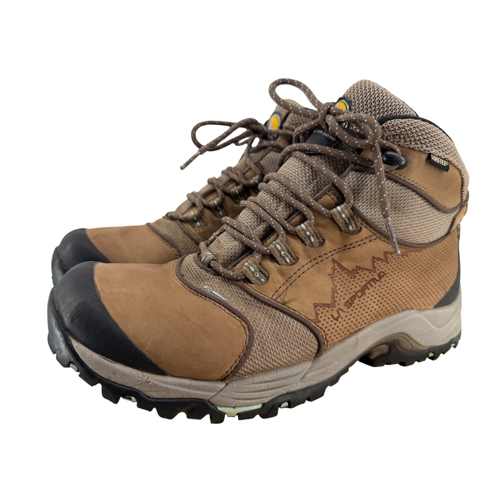 La Sportiva FC Eco 3.0 GTX Womens Hiking Boots Brown Leather Vibram 10 EUR 42